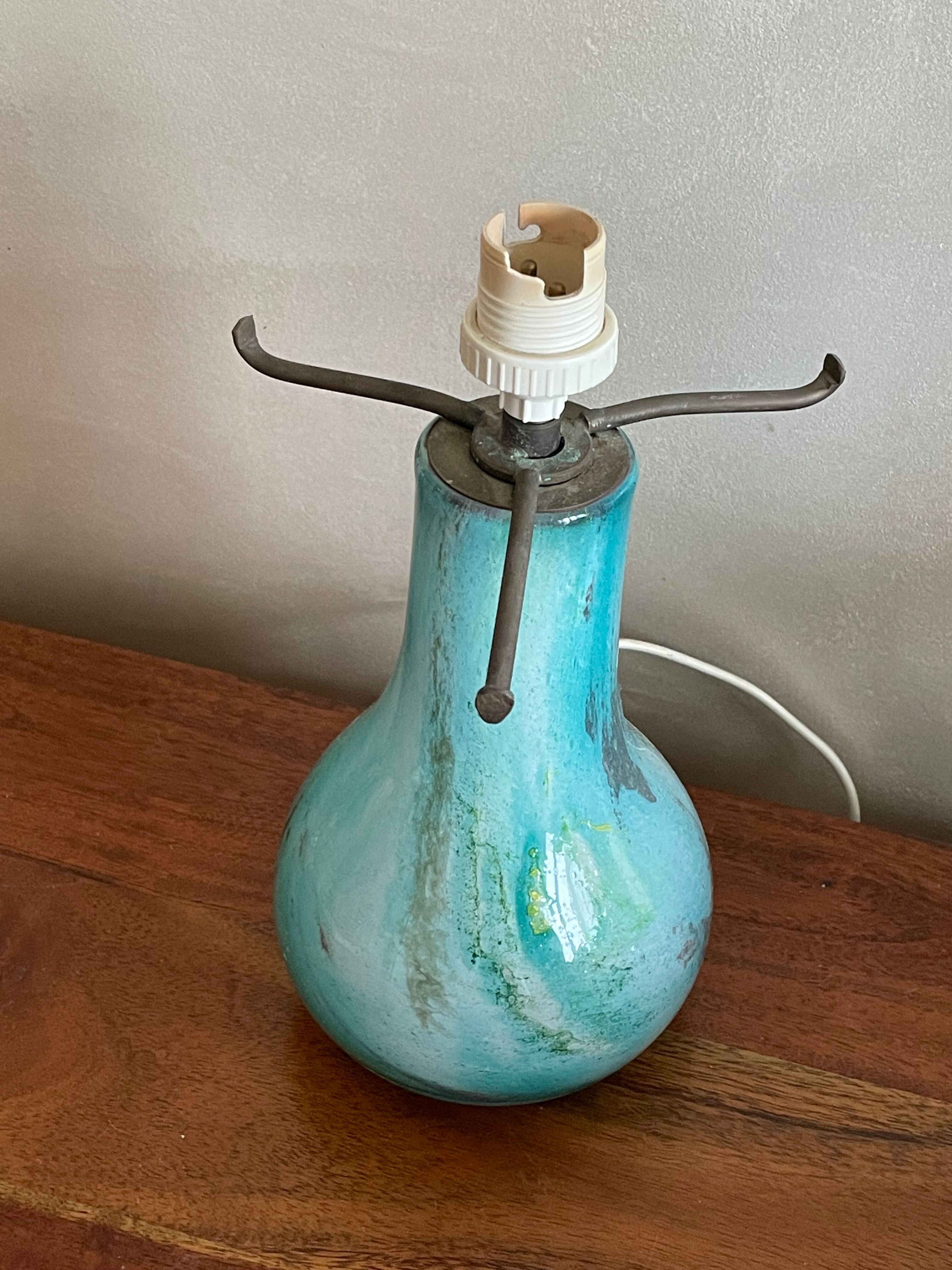 Lamp foot Georges Castellino blown glass