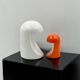 Lampe en céramique emblématique des années 60 « Longobarda » de Marcello Cuneo pour Gabbianelli, grande taille en blanc