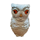 Umbrella holder owl in ceramic