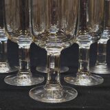 6 Vintage Glasses with Original Pure Design