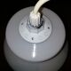 White opaline hanging lamp 70s