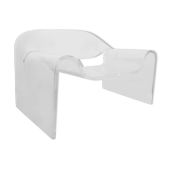 Sculptural acrylic armchair, 80