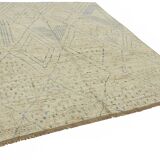 Handmade Tribal Decorative 254 cm x 288 cm Beige Wool Carpet