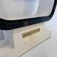 Italian Art Deco Parchment, Brass, Black Console, In the style of Borsani,