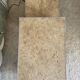 Travertine coffee table