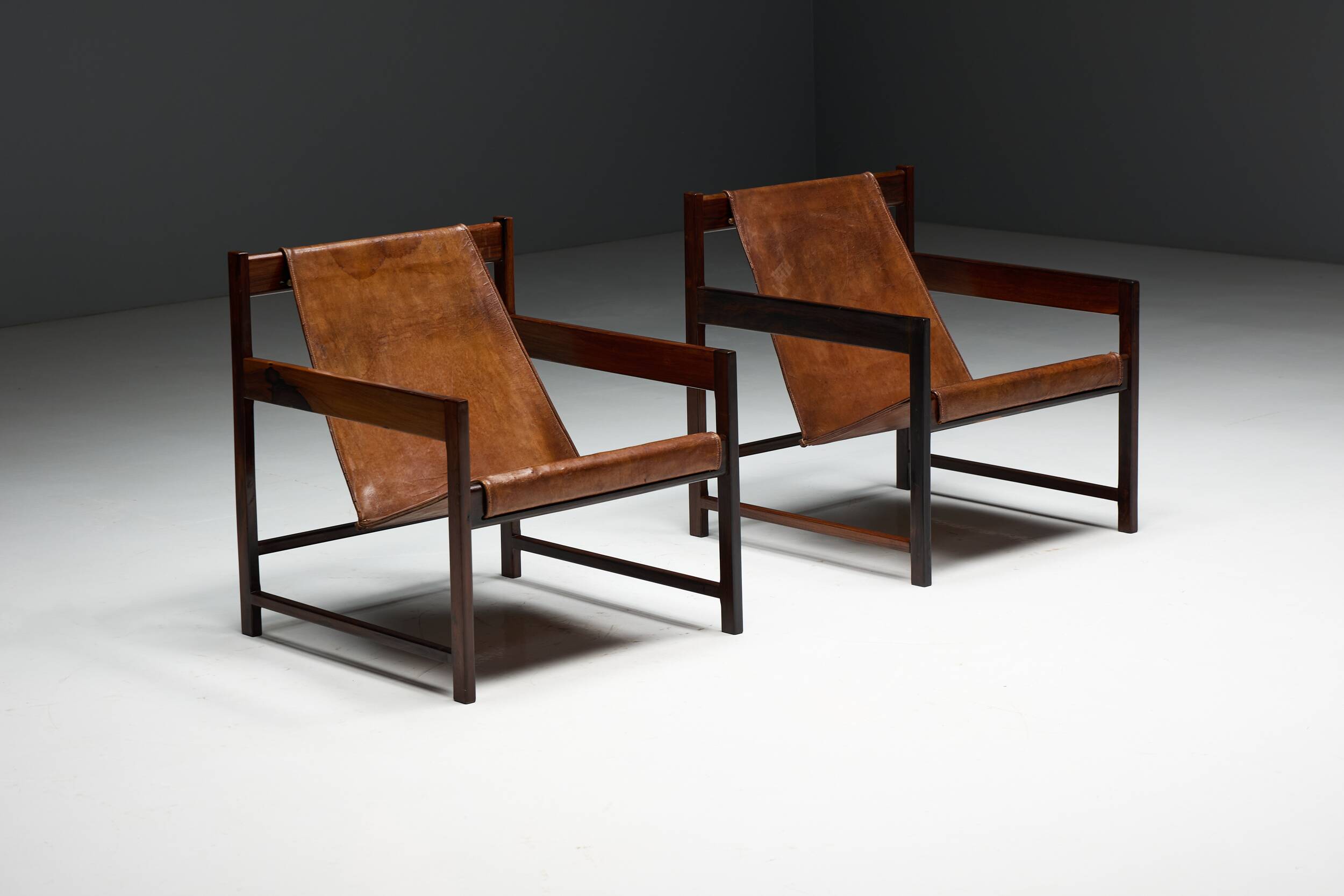 Lia lounge chairs by Sergio Rodrigues, Brazil, 1962