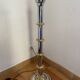 Metal and smoked glass floor lamp