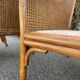 Paire de fauteuils en rotin et cannage