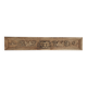 Natural wood pediment with bunches of grapes