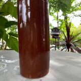 Stoneware bottle with porcelain stopper