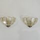 Pair of mother-of-pearl /vintage wall lamps