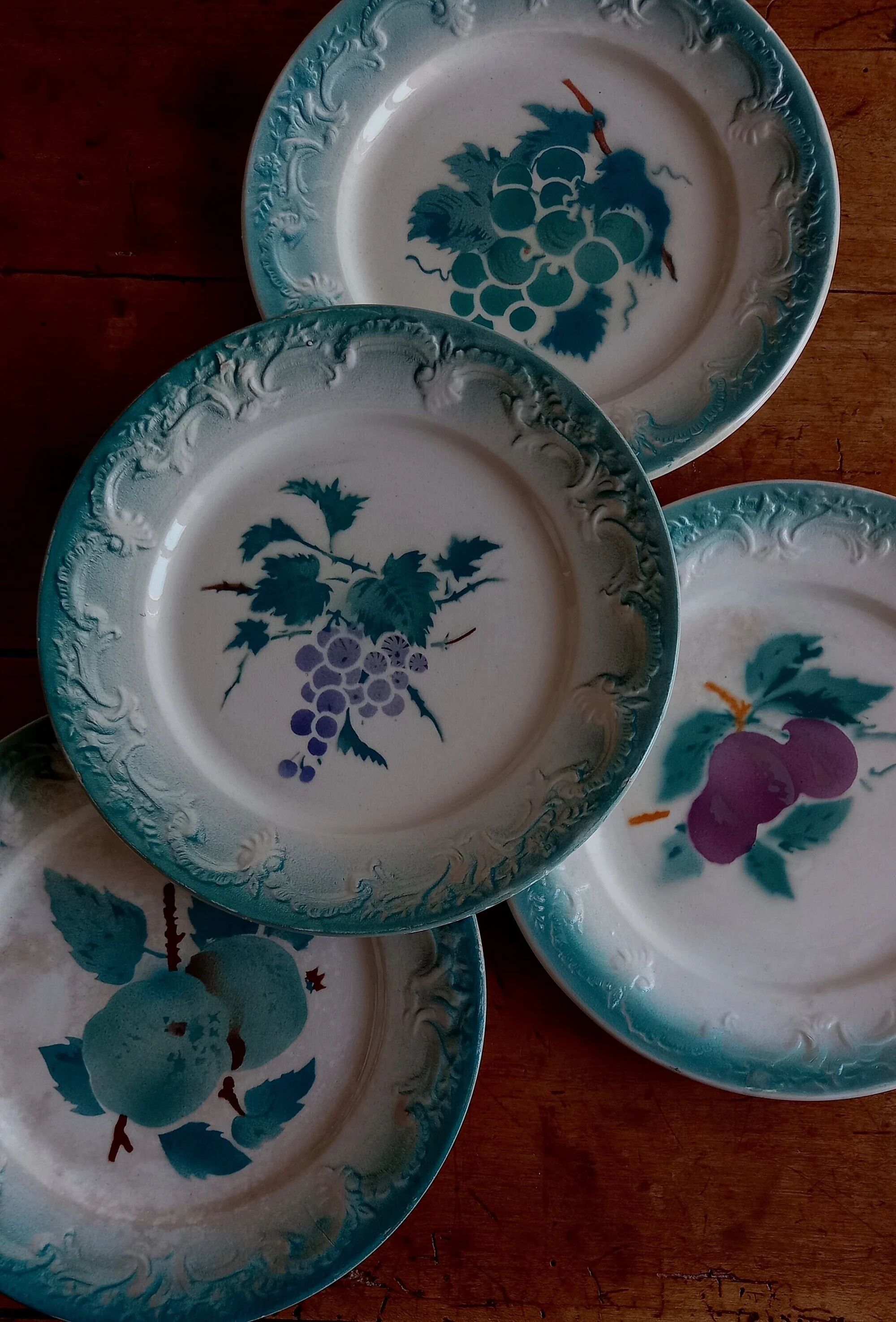4 dessert plates in earthenware from Castres