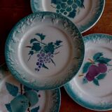 4 dessert plates in earthenware from Castres