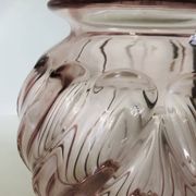 Vase en verre art déco Rosaline par Rudolf Schrötter pour Inwald