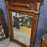 Wooden mirror, 127x89 cm