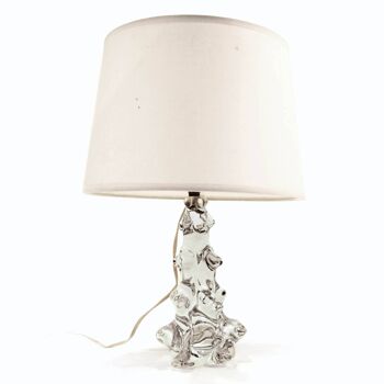 Lampe pied cristal signé C. Shneider