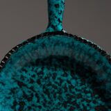 Speckled earthenware pan, accolay, 1960s