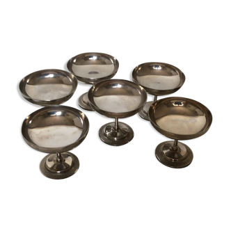 Set of 6 silver metal cuts