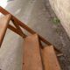 Painter 50s wooden stepladder