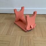 Small step foot in old wood