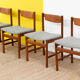4 chaises scandinaves vintage – 44 cm