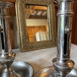 Antique up and down candlesticks