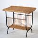 Table d'appoint bout de canapé en rotin
