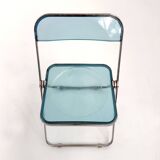 Blue Plia Chair by Giancarlo Piretti for Castelli, 1960