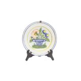 Antique plate in faience, 19th