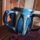 Sylvain Hublet – sculptural ceramic with four handles, blue glazing,