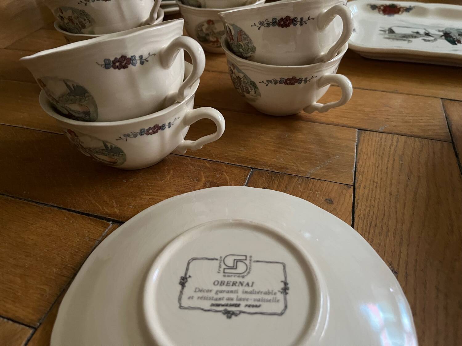 Vaisselle en faïence de Sarreguemines