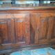 Grand Buffet Antique Du 17ème Siècle En Noyer Du Nord De l'Italie