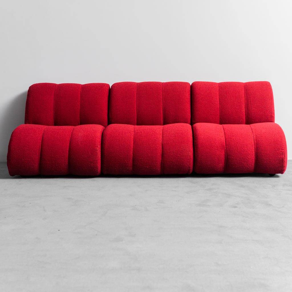 Divano modulare tessuto mod. giannone seven salotti anni ’70 vintage modernariato