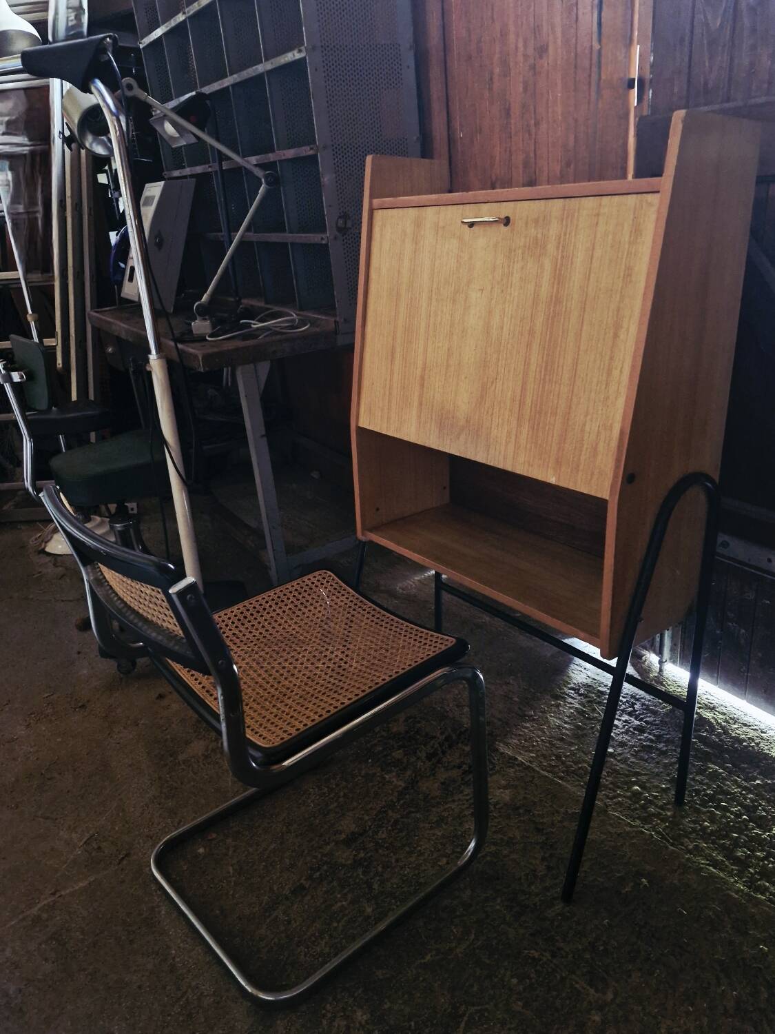 Bureau Secrétaire dans le goût Guariche, Hitier 1950, 60