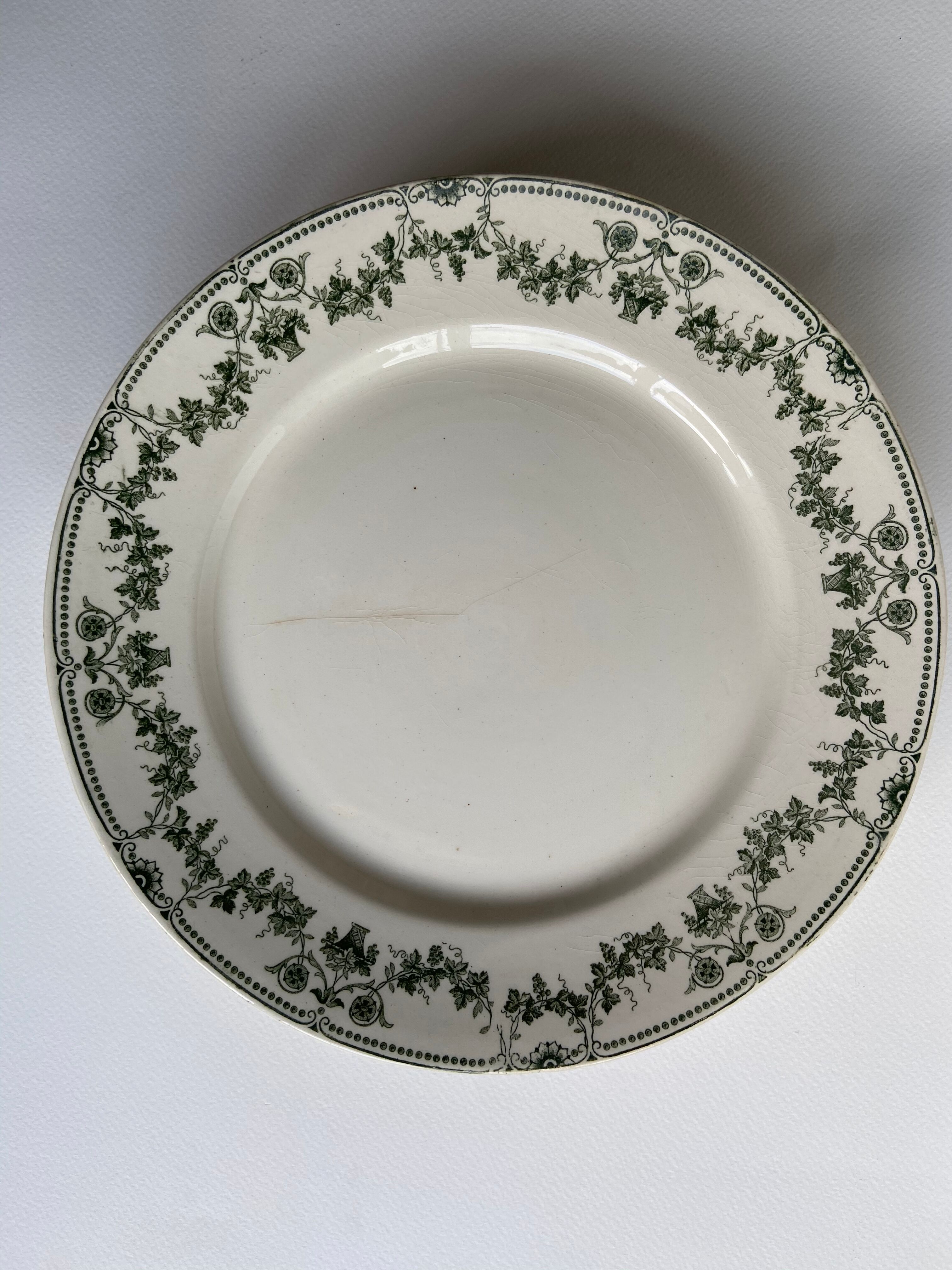 Set of 6 Badonviller plates