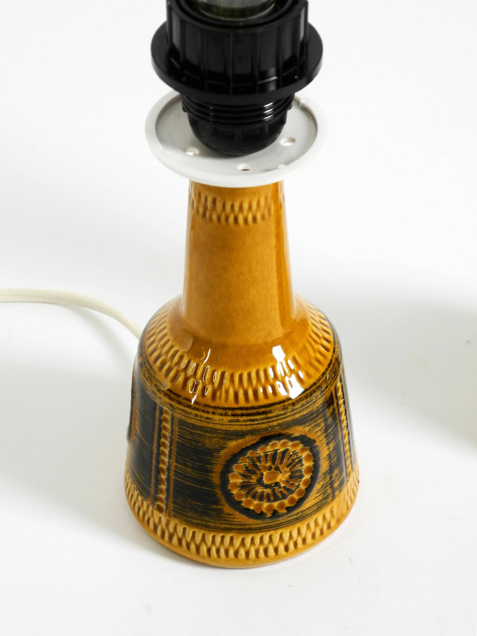 A pair of beautiful small ceramic table lamps by Cloos & Co., 1960s