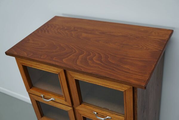 Meuble/Vitrine de Mercerie Vintage en Hêtre et Pin, Pays-Bas, 1950s