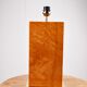 Vintage burl wood table lamp, 1970s