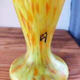 Art Nouveau Legras vase in yellow jasper