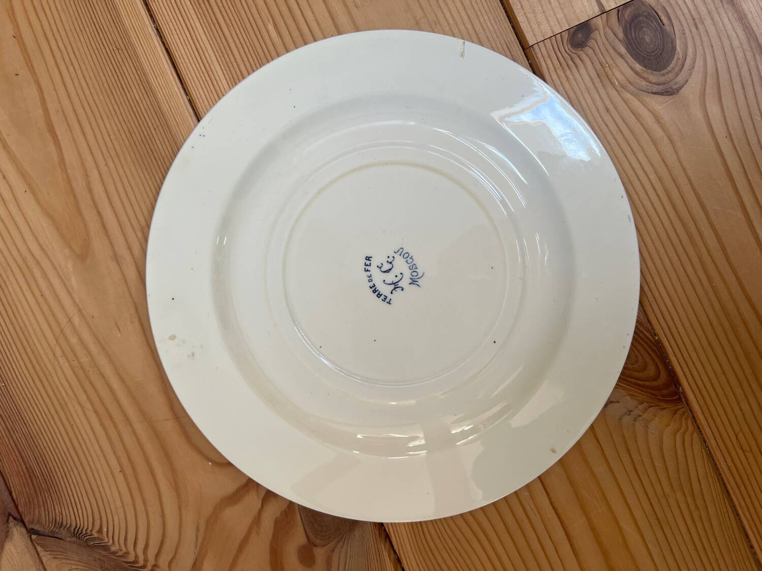 New Moscow model ironstone flat plate.