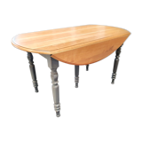 table de forme ovale en merisier massif