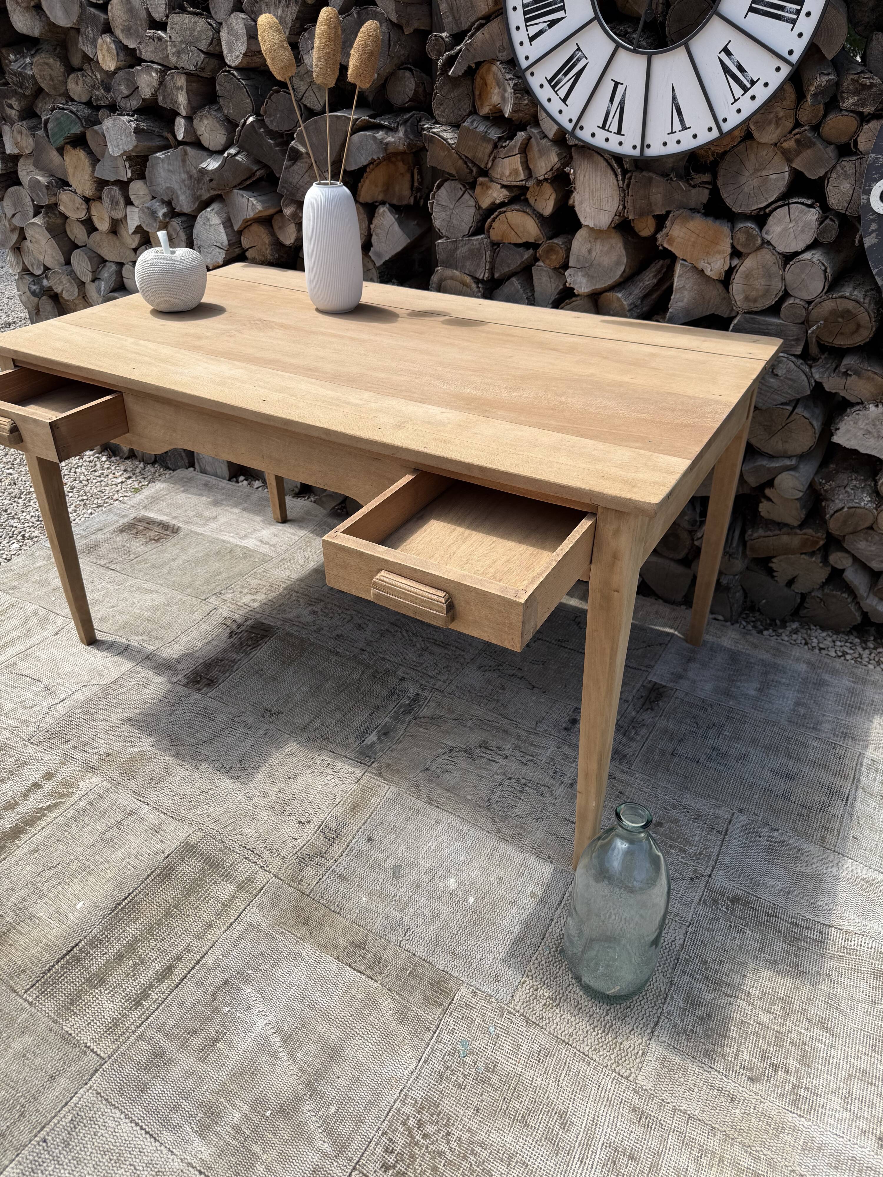 Antique solid desk