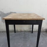 Black patinated old farmhouse table