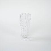 Ice glass vase, Danish design, 1970s, made in Denmark