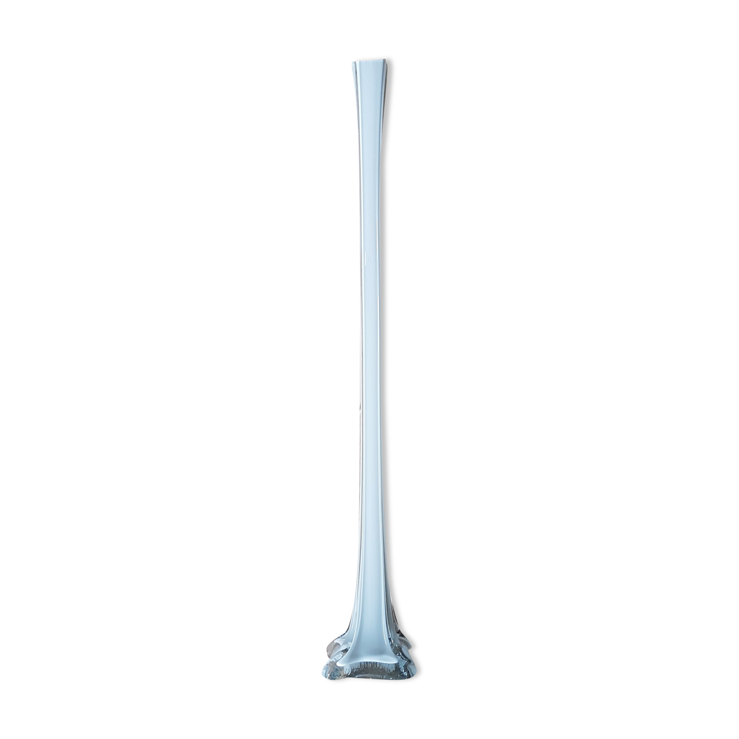 Vase / solifleur in white glass