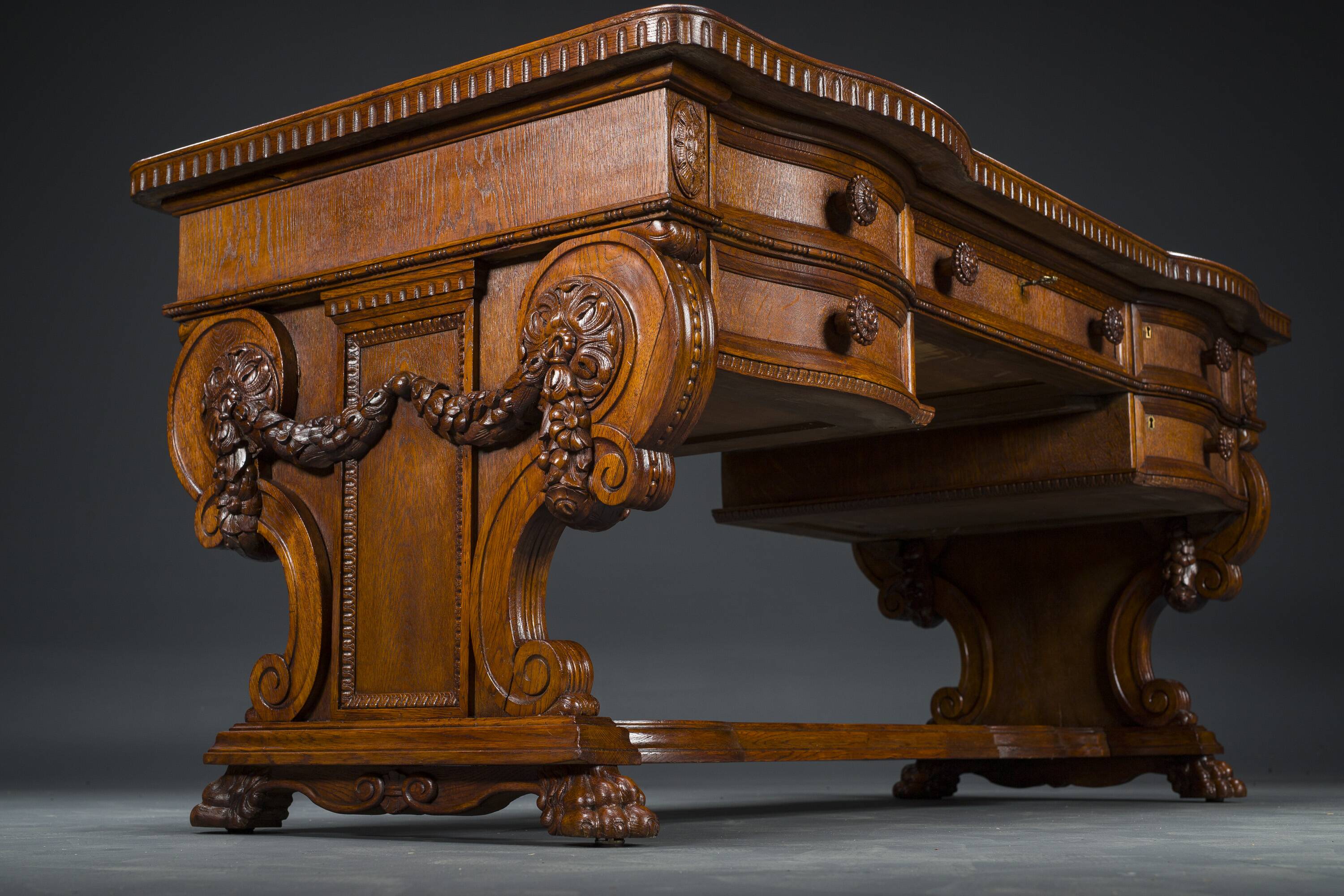 Vintage Neo-Renaissance Desk, 1920s