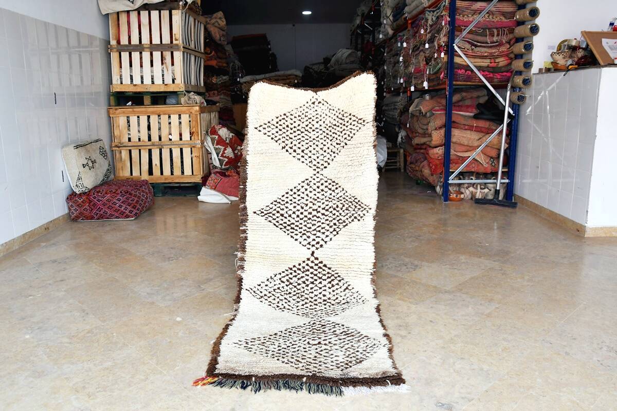 Petit Tapis Beni Ouarain vintage