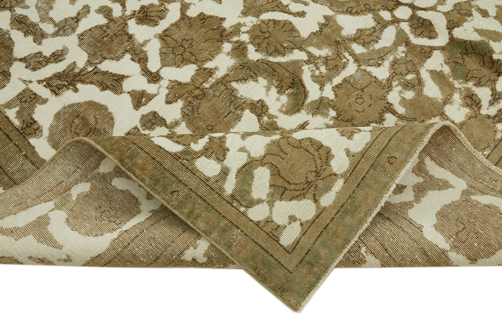 275 cm x 367 cm beige wool carpet
