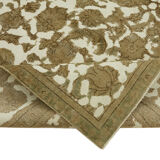 275 cm x 367 cm beige wool carpet