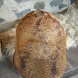 Braided raffia lampshade - Vintage authentic 70s